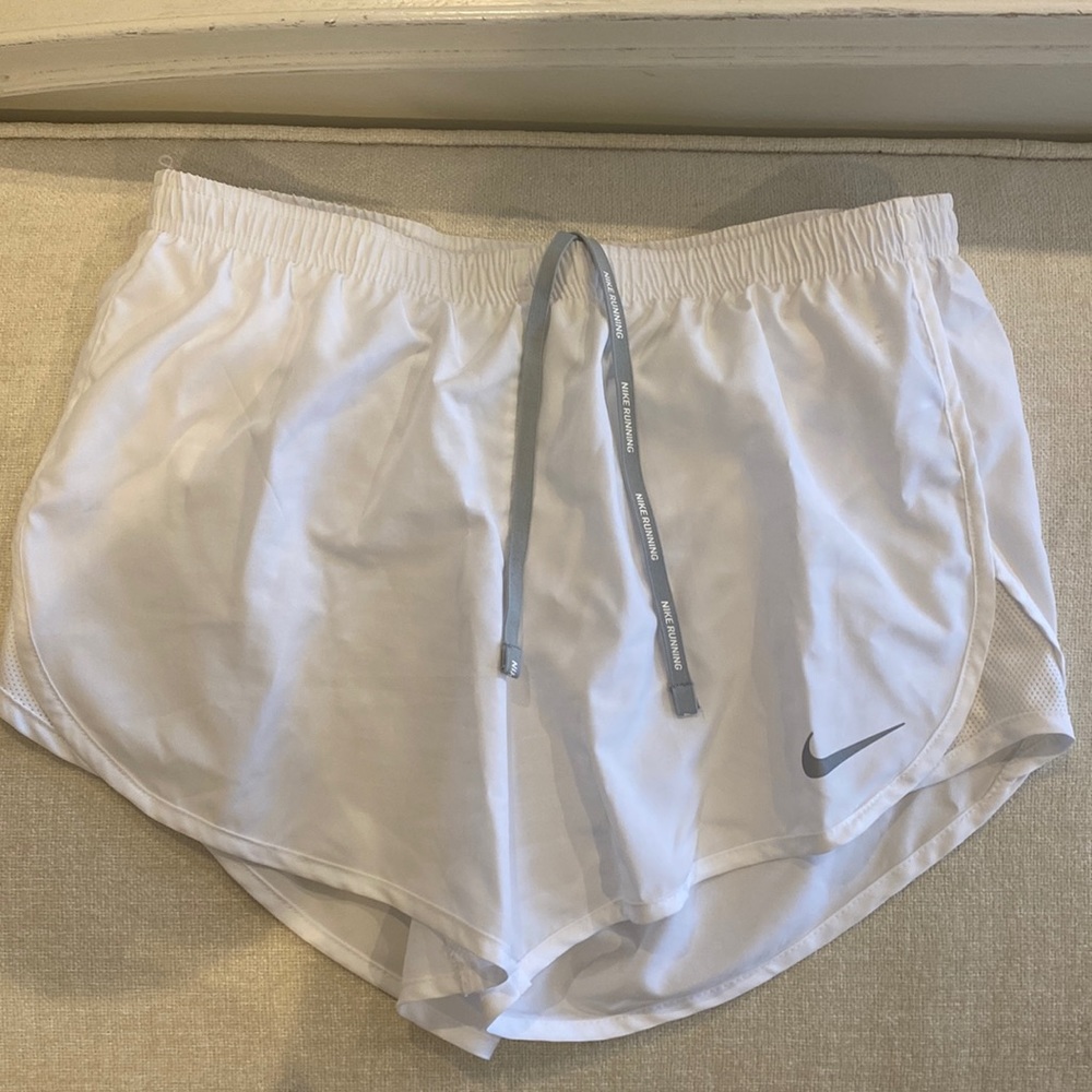 Nike Dri-Fit Running shorts WHITE Size Small